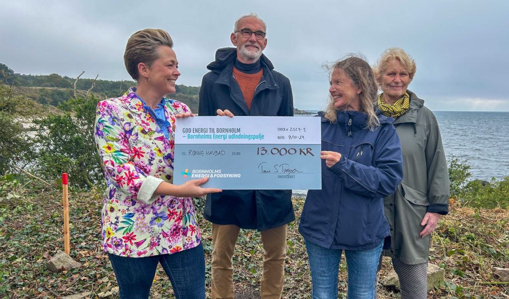 Rønne Havbad er blandt de første modtagere af udlodningspuljen fra Bornholms Energi og Forsyning